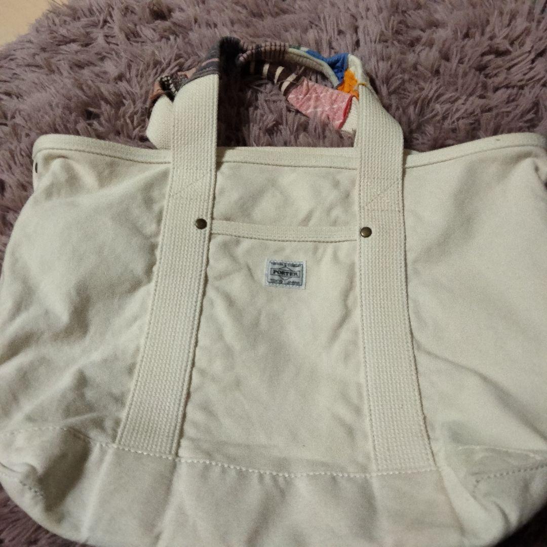 美品　porter fennica コラボ　トートバッグ　アイボリー