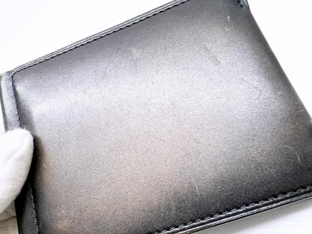 良好品　ベルルッティ　アッサオ　スクリットレザー　マネークリップ