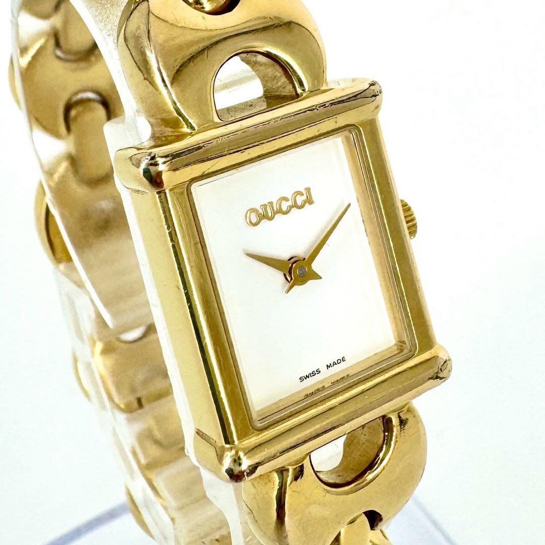 【付属品完備】GUCCI 1800L ゴールド チェンジベルト 腕時計
