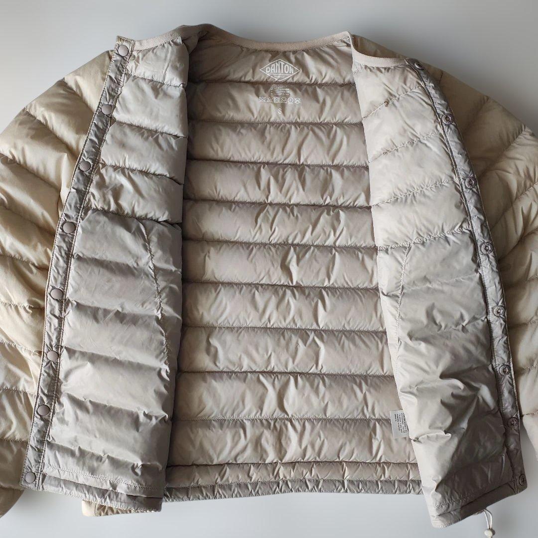 ダントン　インナーダウン　ジャケット　36　オイスターホワイト