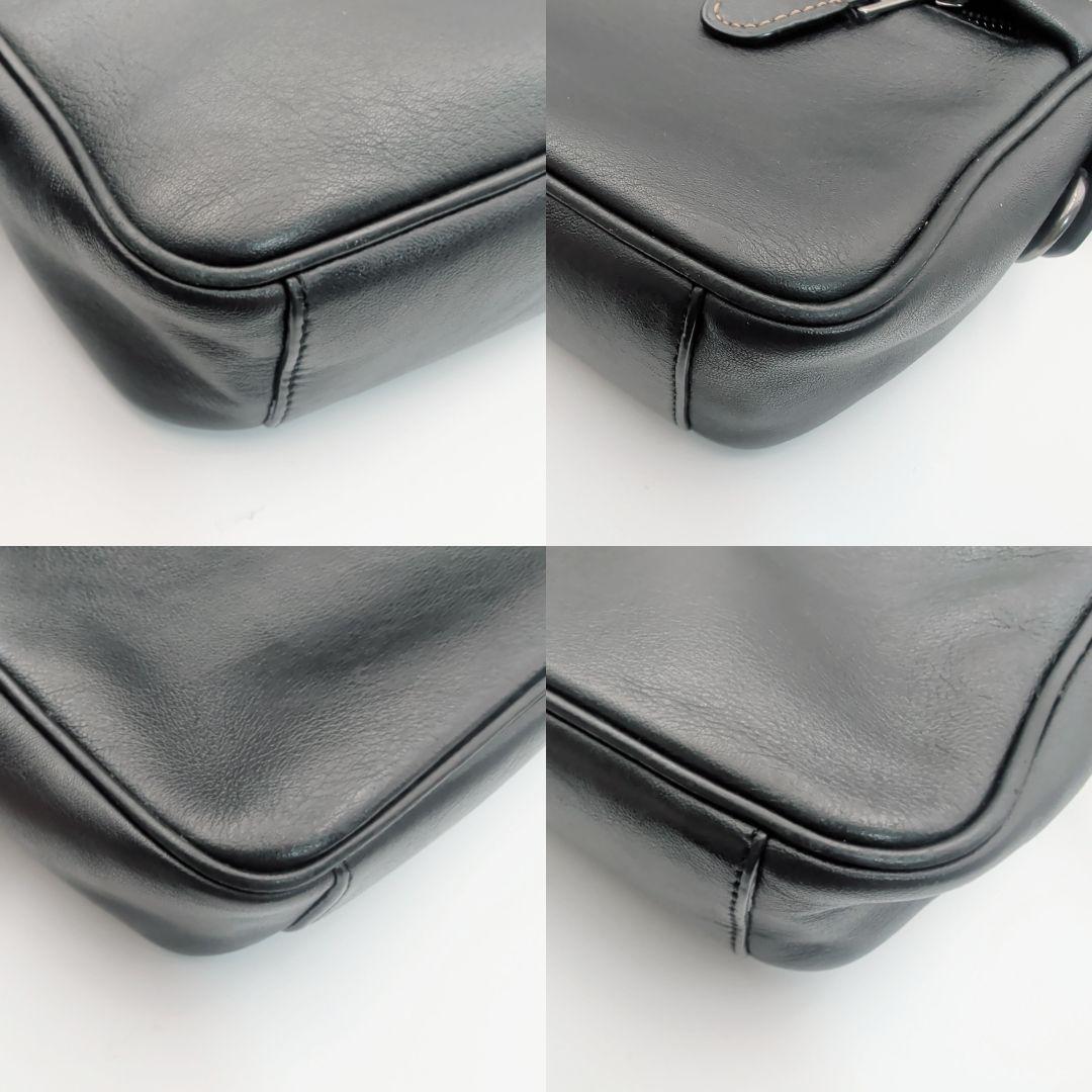 コーチ F39946 グラハムクロスボディ ショルダーバッグ レザー 黒