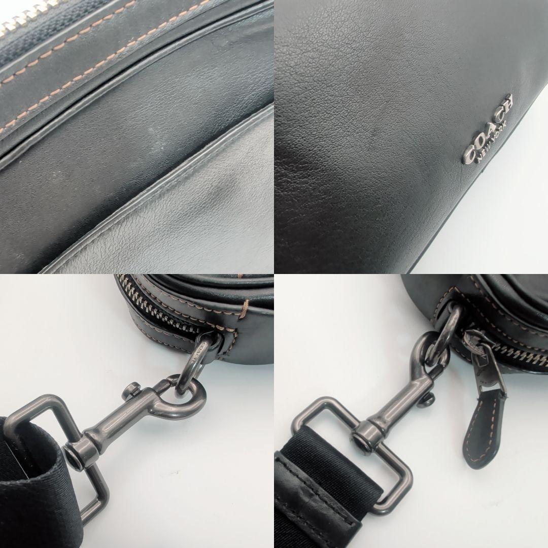 コーチ F39946 グラハムクロスボディ ショルダーバッグ レザー 黒