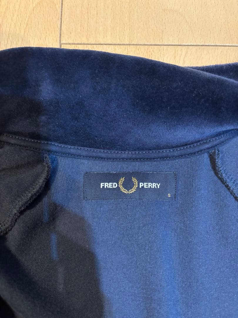FRED PERRY ネイビー ジップアップジャケット S