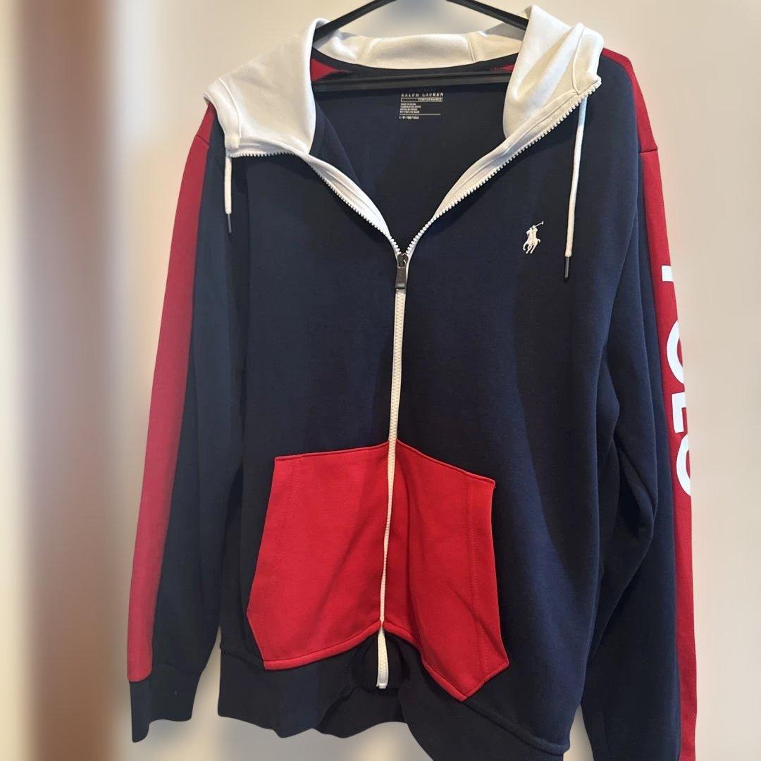 POLO RALPH LAUREN ジップアップ フーディ パーカー sizeL