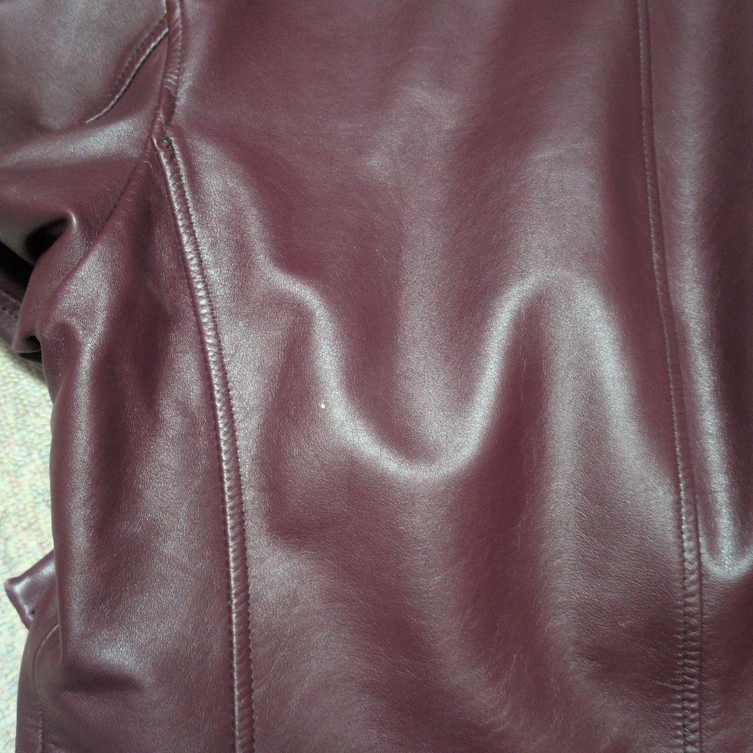 Paul Smith レザーライダースジャケット M　ボルドーレッド