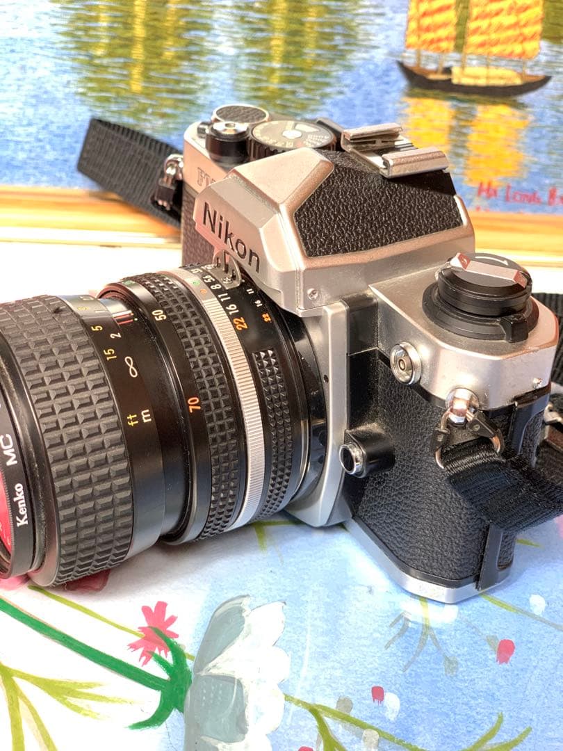 ニコン FM2 シルバー 70mm 単焦点レンズ