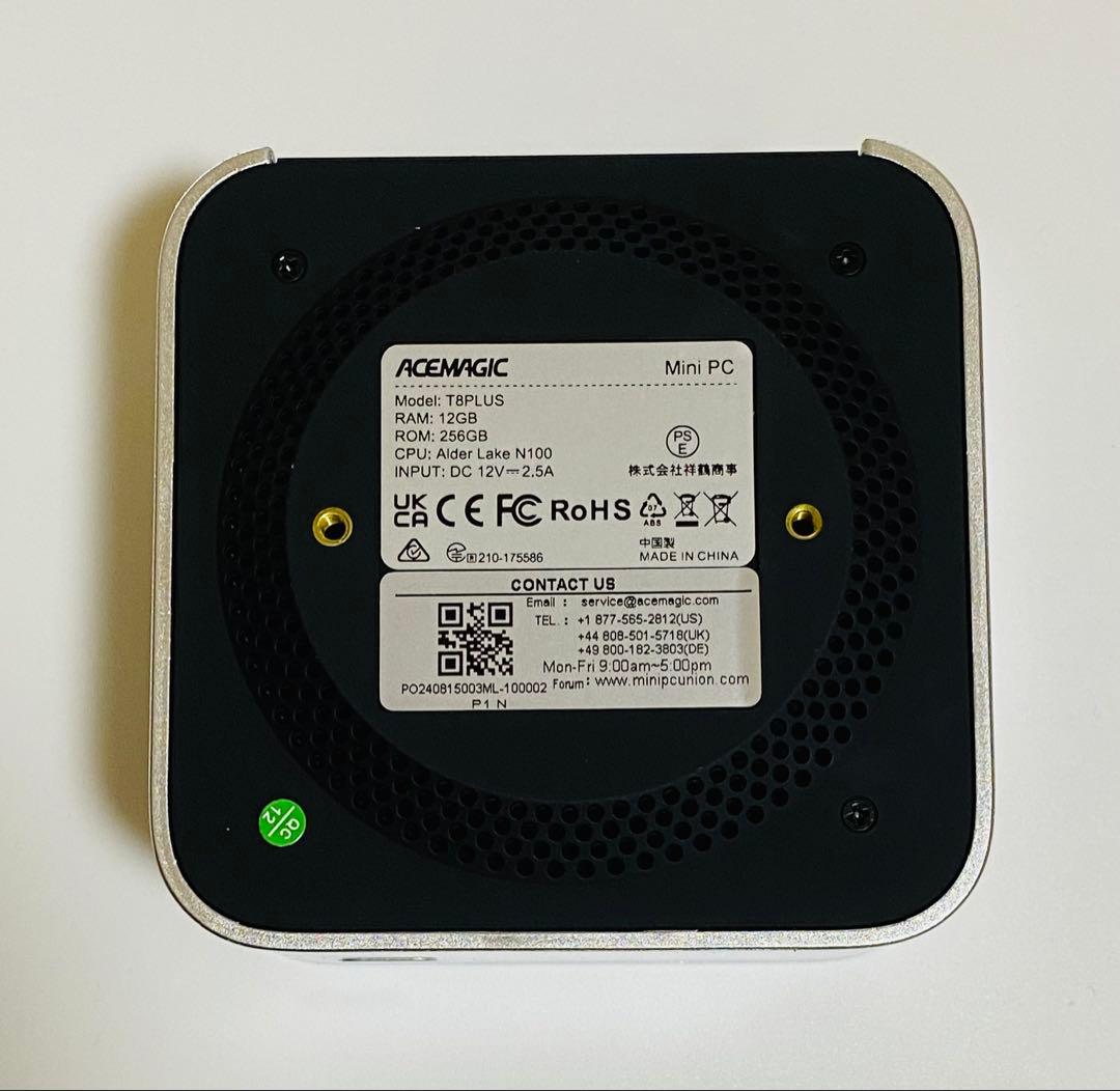 【小型で静音】MiniPC N100 12GB 256GB Win11pro