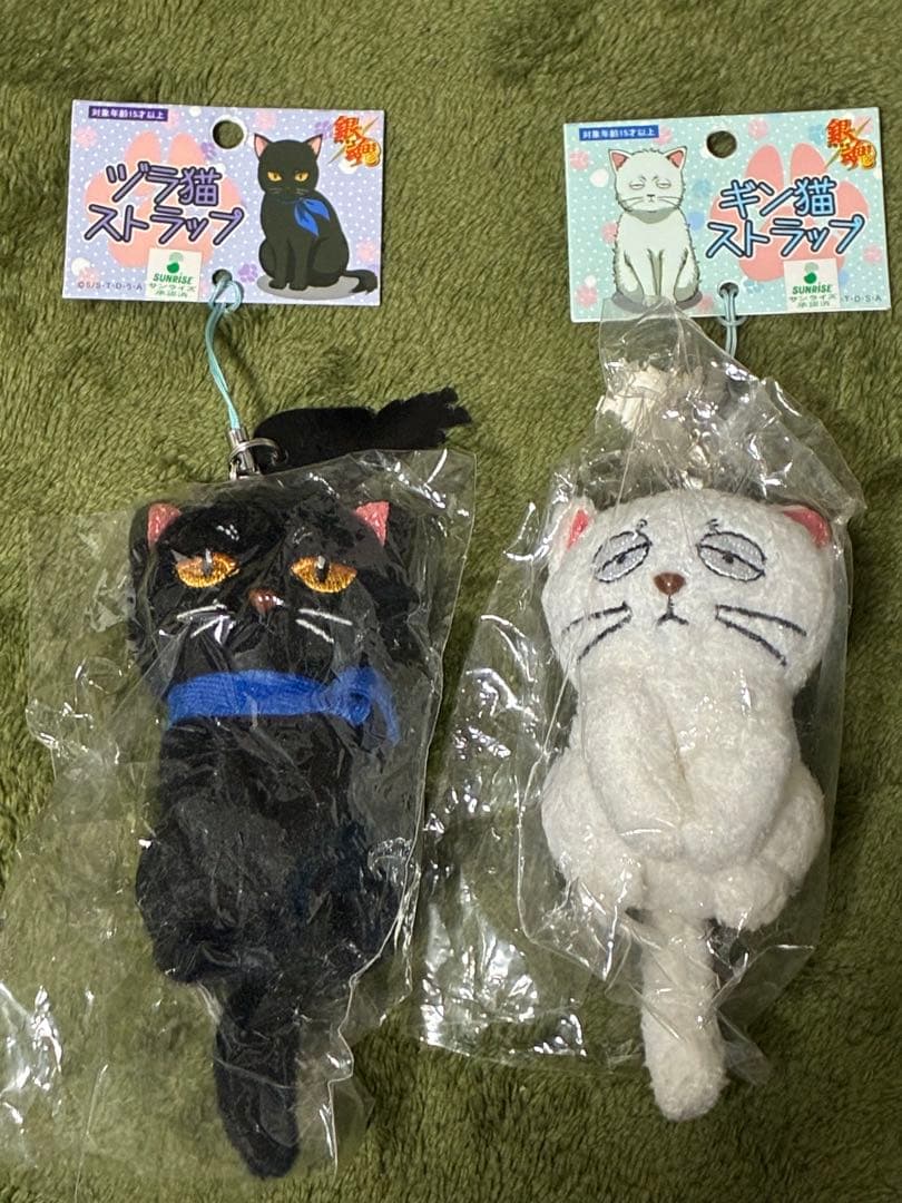 銀魂 ギン猫 ヅラ猫 ストラップ ぬいぐるみ 銀時 桂