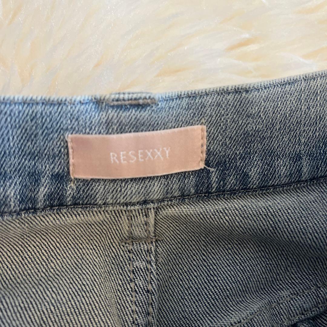 美品♡ROSEXXYカットアウト　リボンデニム　ライトブルー　S size♡
