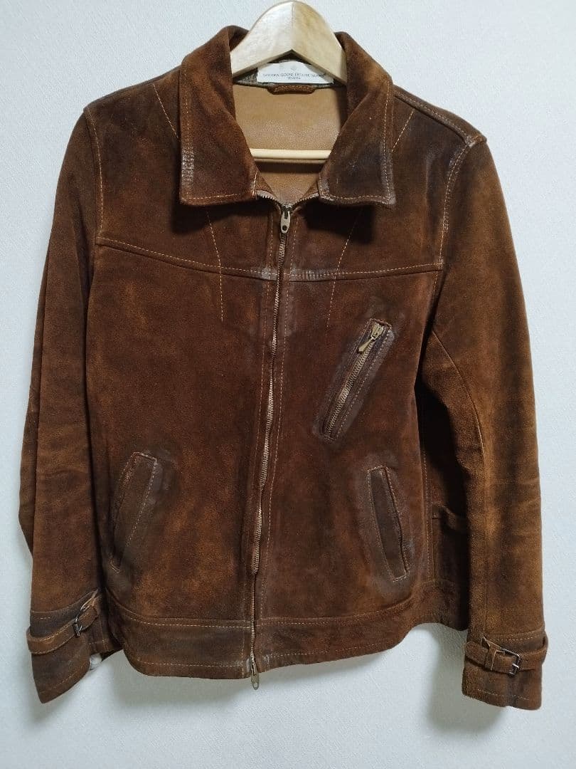木村拓哉着用　ゴールデングース スエード レザージャケット