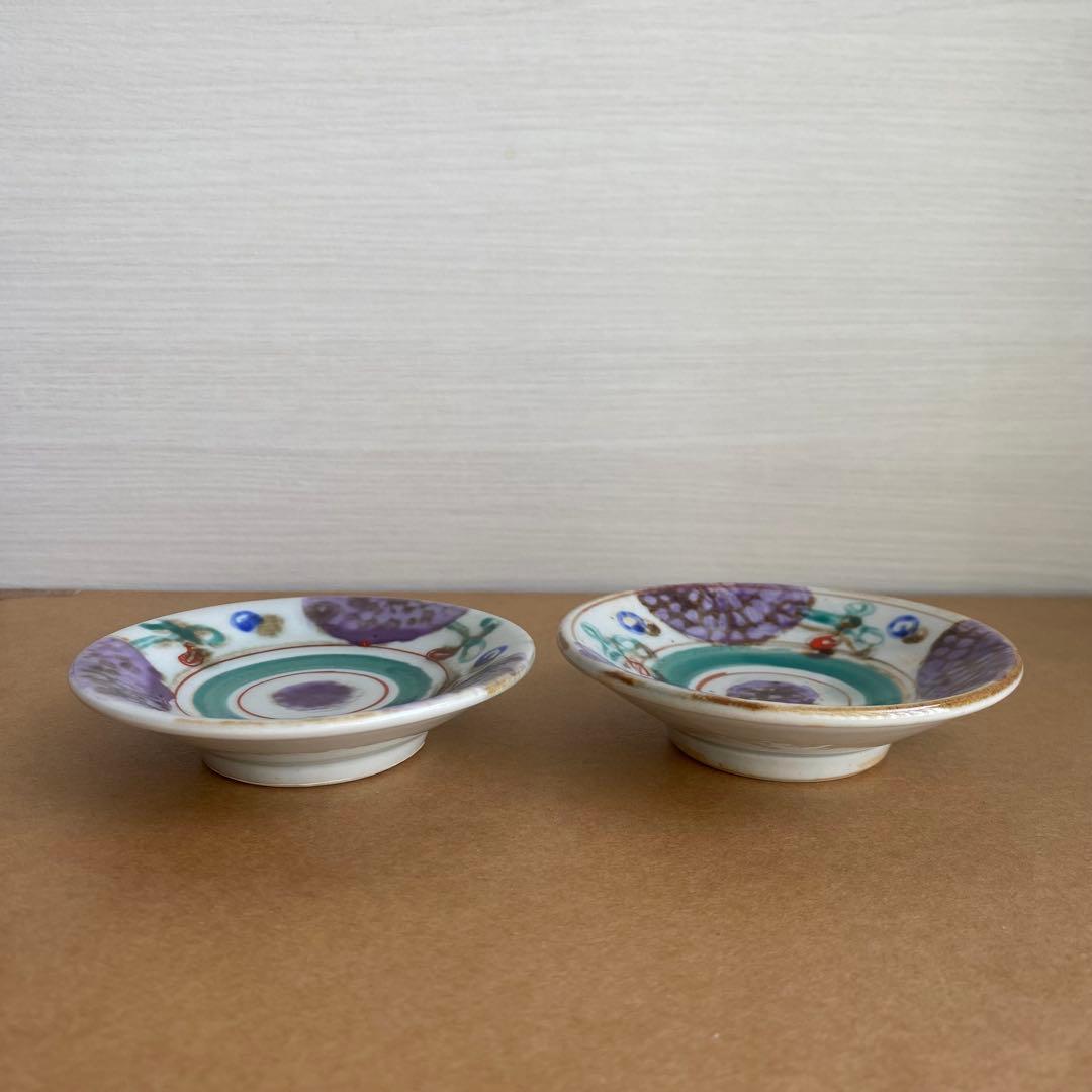 伊藤聡信　色絵　小皿　2枚セット