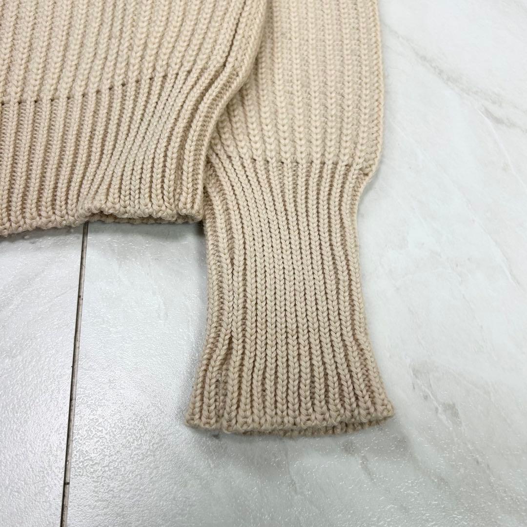 美品 ヴィズヴィム VISVIM クルーネック ニット セーター アイボリー