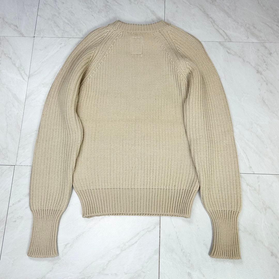 美品 ヴィズヴィム VISVIM クルーネック ニット セーター アイボリー