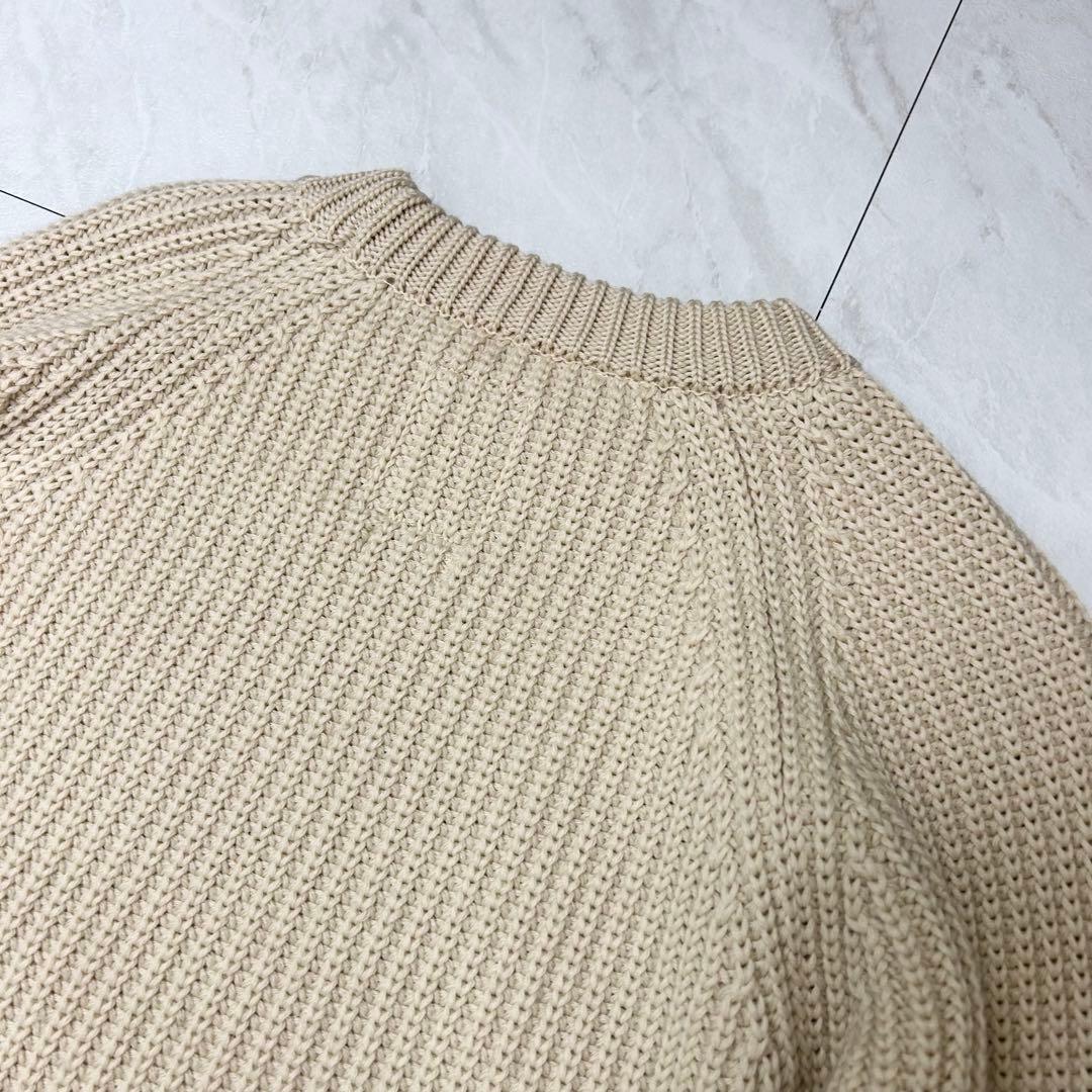 美品 ヴィズヴィム VISVIM クルーネック ニット セーター アイボリー
