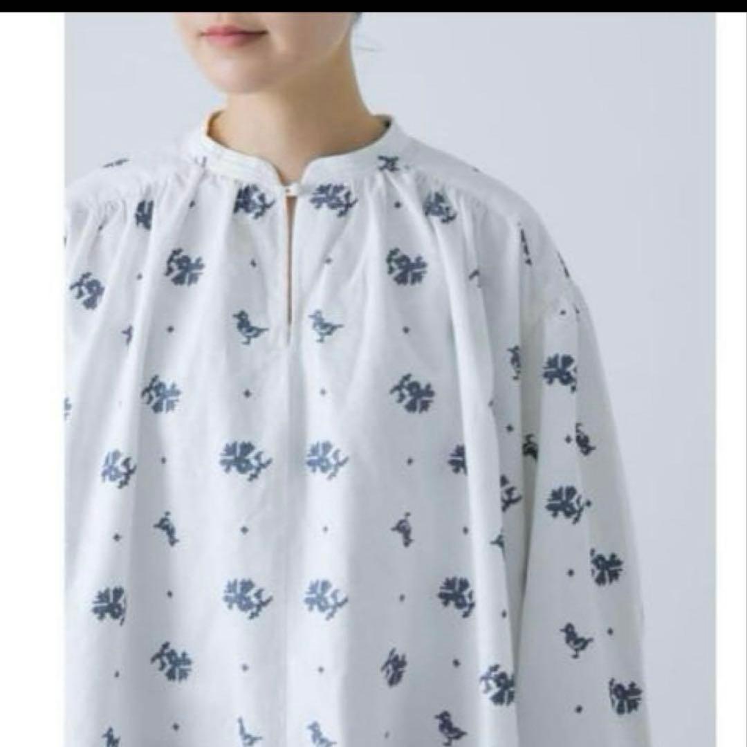 クロスステッチスモックブラウス　かぐれ