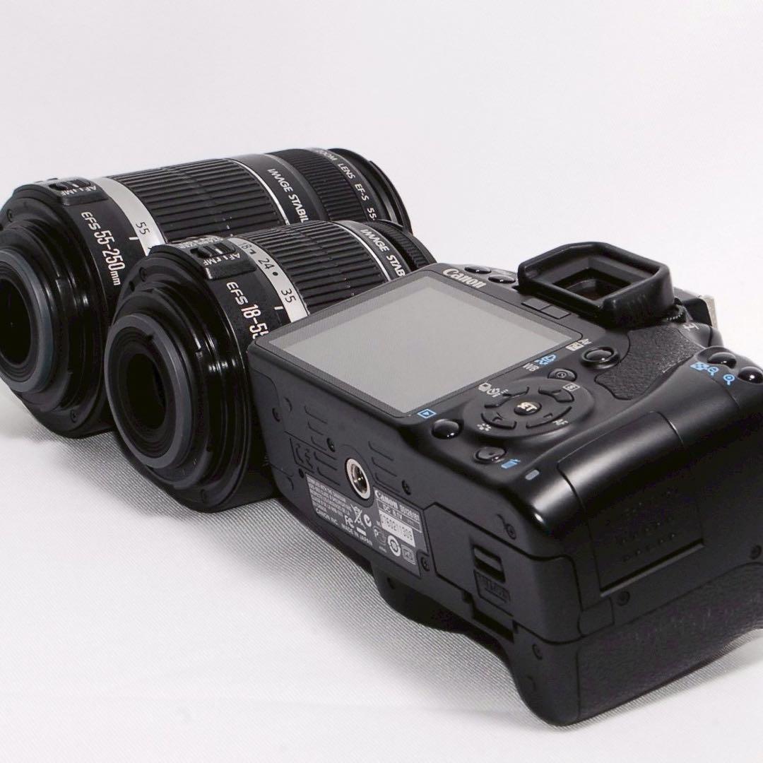 ☆思い出を綺麗に残そう☆Canon kiss x2一眼レフ ダブルズームキット