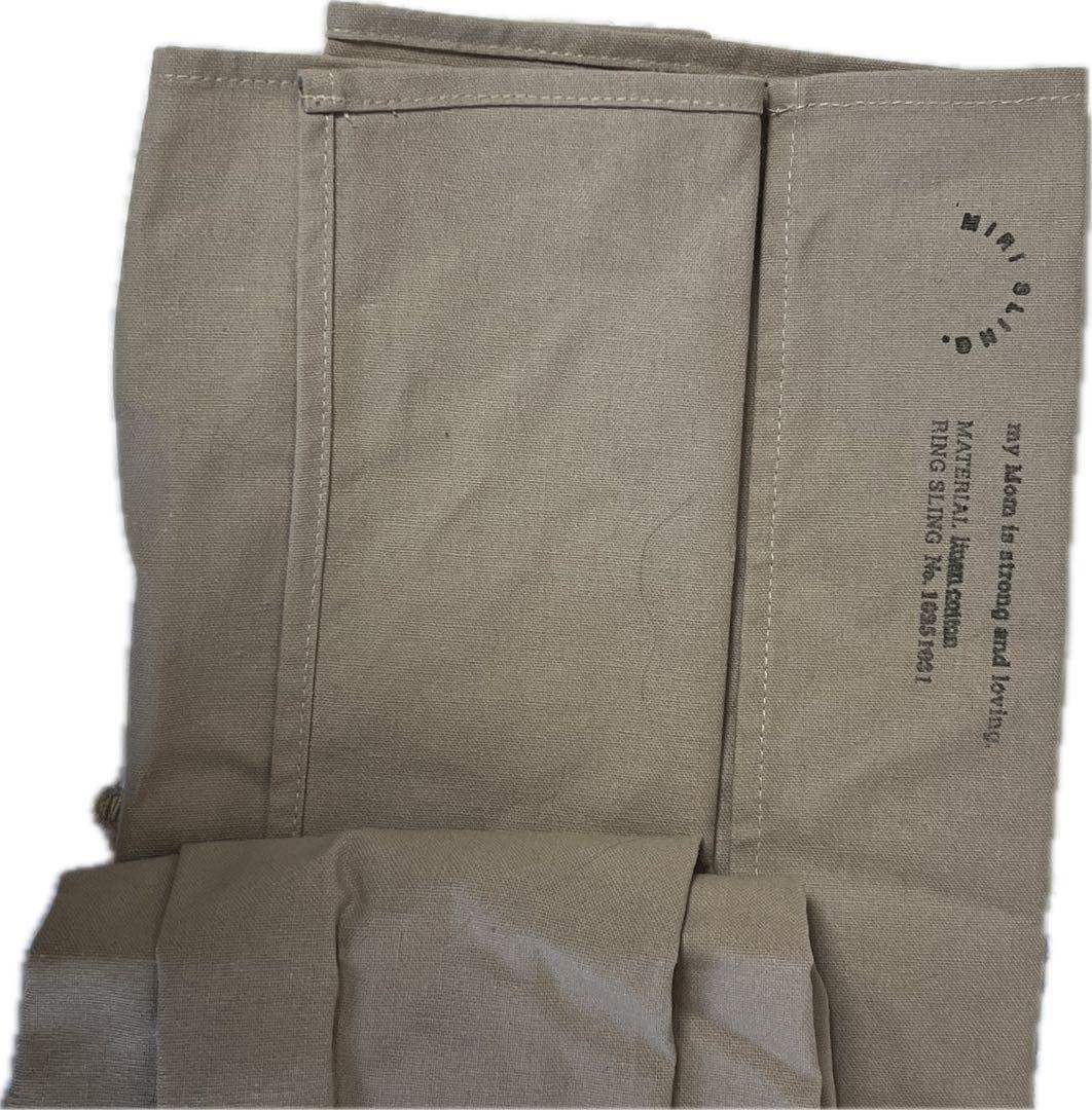 MIRI SLINGベージュ コットン スリング 黒リング付き