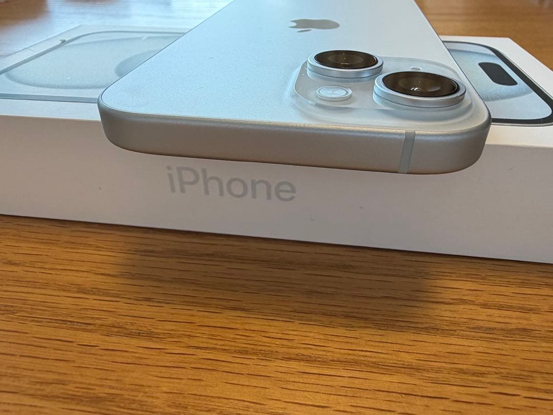 iPhone15 128GB 本体　ブルー　新品保護フィルム付き