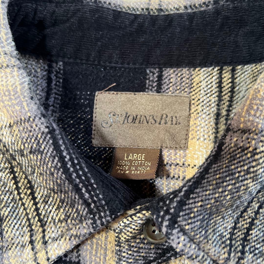 C*U様 90〜00s ST.JOHN'S BAY オンブレ ブラック ネルシャ