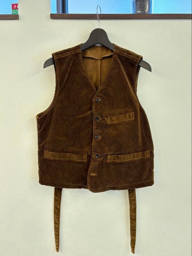Porter Classic コーデュロイベスト　ゴールデンブラウン
