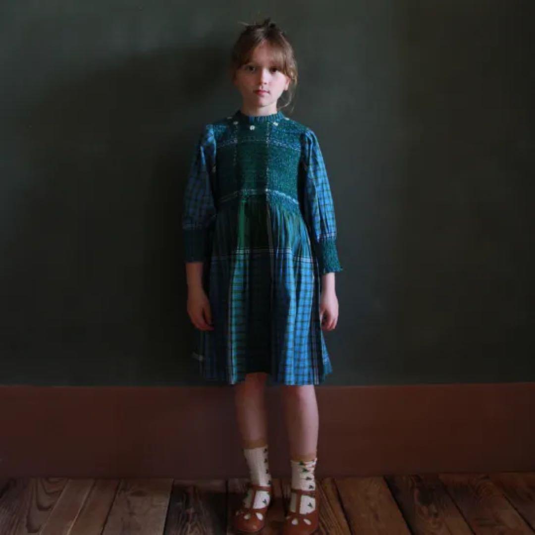ワンピース Bonjour diary HANDSMOCK DRESS 6Y