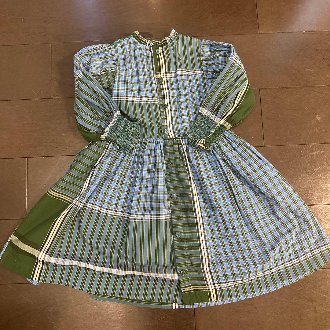 ワンピース Bonjour diary HANDSMOCK DRESS 6Y