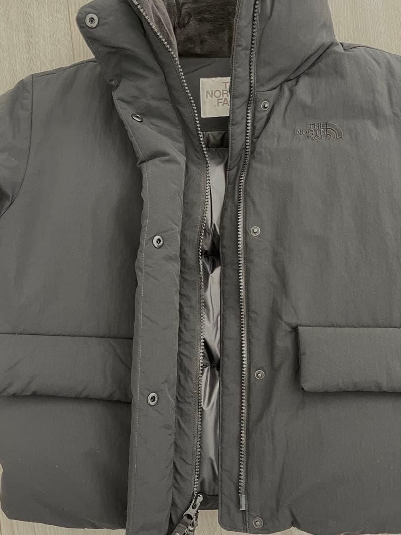 韓国 ノースフェイス ボニータダウンジャケット ホワイトレーベル 黒 S