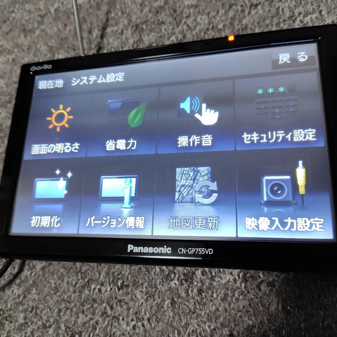 美品♦2021年地図♦７インチ　Panasonic ゴリラCN-GP755VD