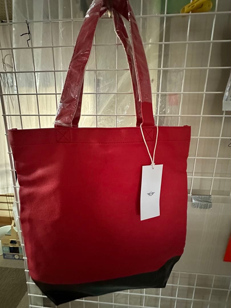 MINI レッドトートバッグ 、ポーチ、折りたたみ傘、マグカップ
