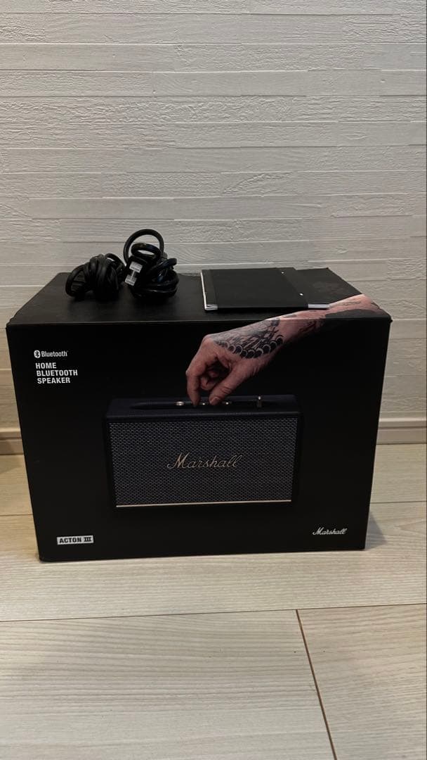 【箱付き】Marshall Bluetoothスピーカー ACTON3 ブラック