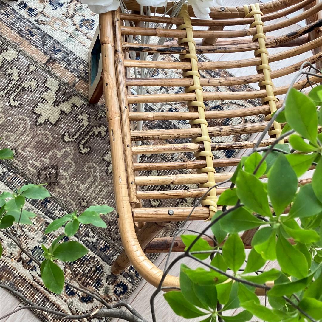 パッチワーク✳︎56×75✳︎キャラメル　マロンブラウン　トルコヴィンテージラグ