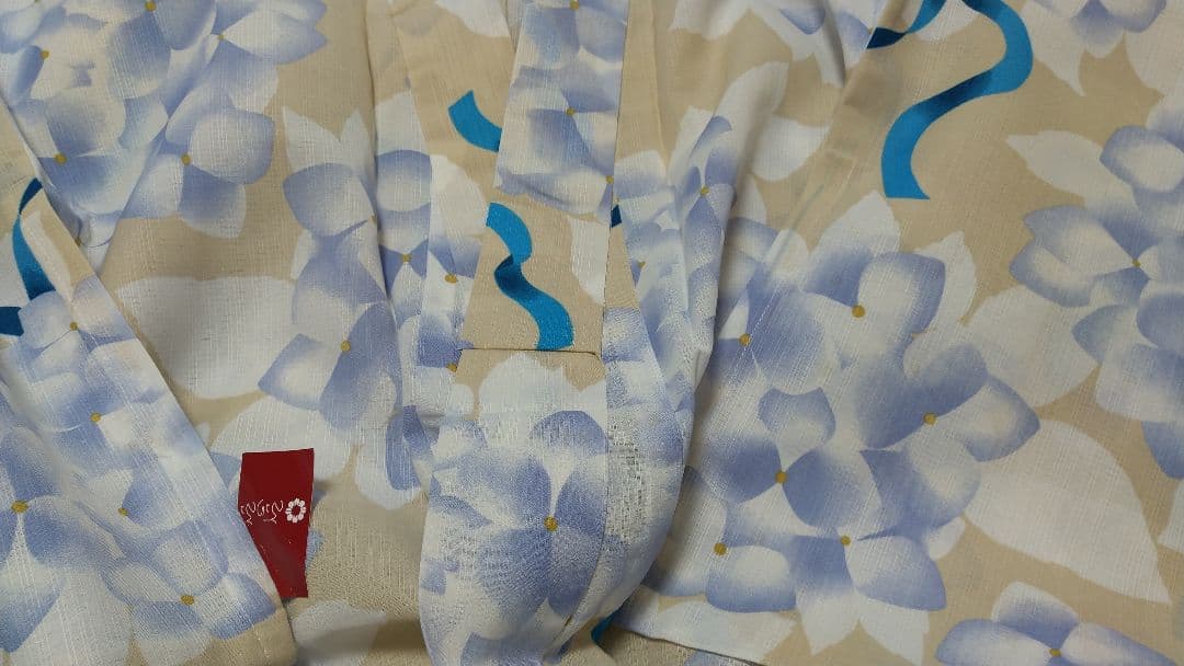 ふりふ 浴衣 NaturalFurifu あじさいブーケ 新品