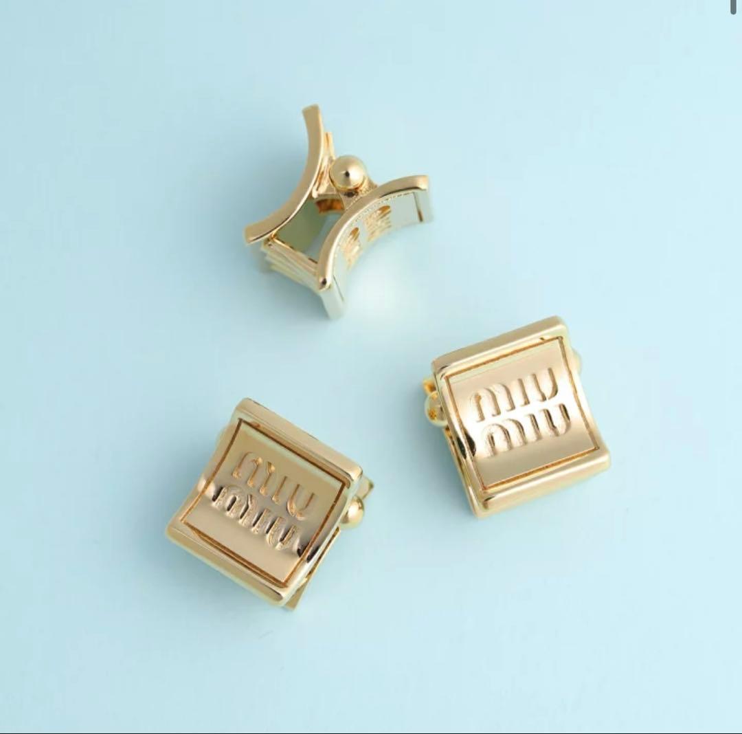 miumiu メタルクロウクリップ3点セット