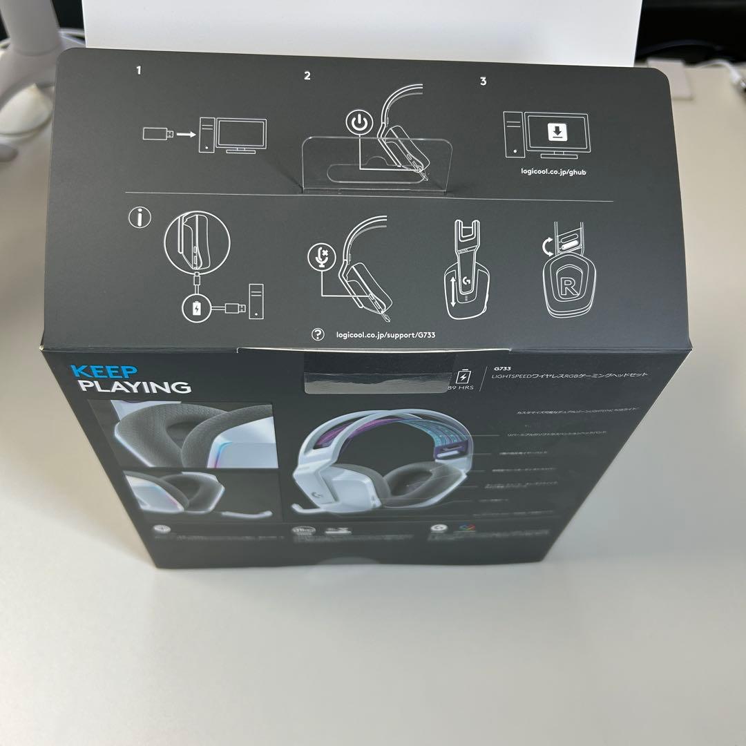 Logicool G733 ゲーミンクヘッドセット ホワイトRGB マイク付き