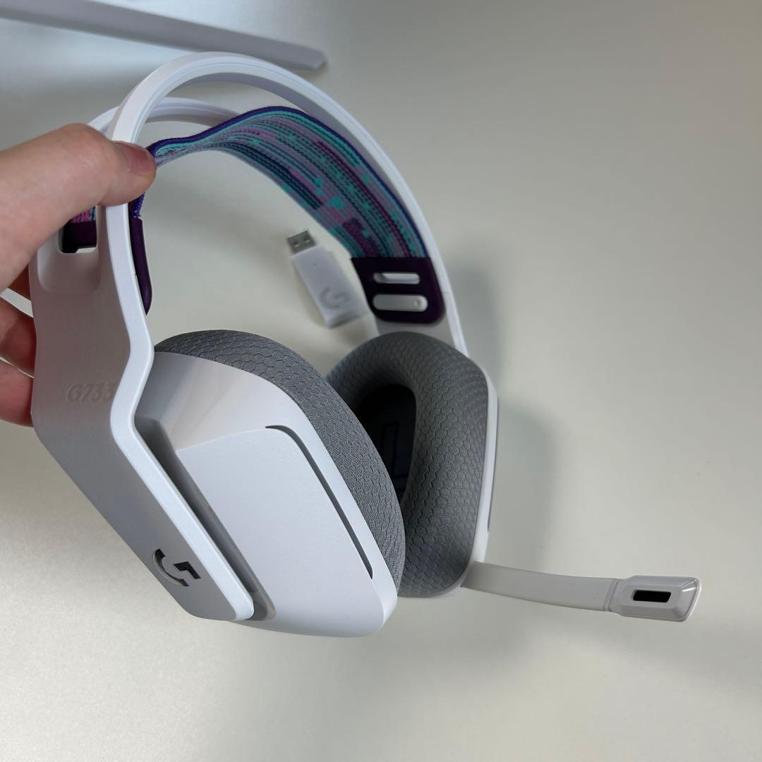 Logicool G733 ゲーミンクヘッドセット ホワイトRGB マイク付き