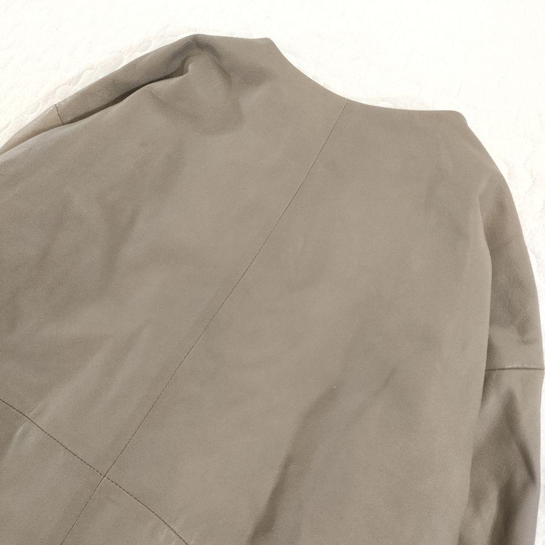 タグ付き✨BEARDSLEY　2021年モデル　ノーカラーラムレザージャケット