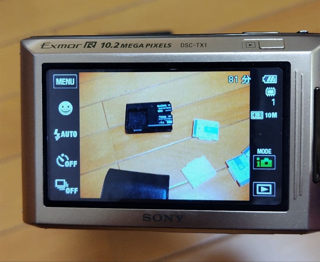 中古品　SONY　Cyber-shot　Exmor R 10.2 DSC−TX1