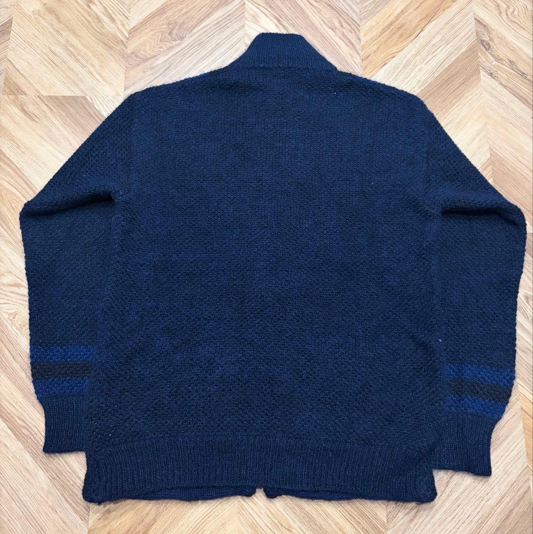 美品 roberto collina イタリア製 ウールモヘアドライバーズニット