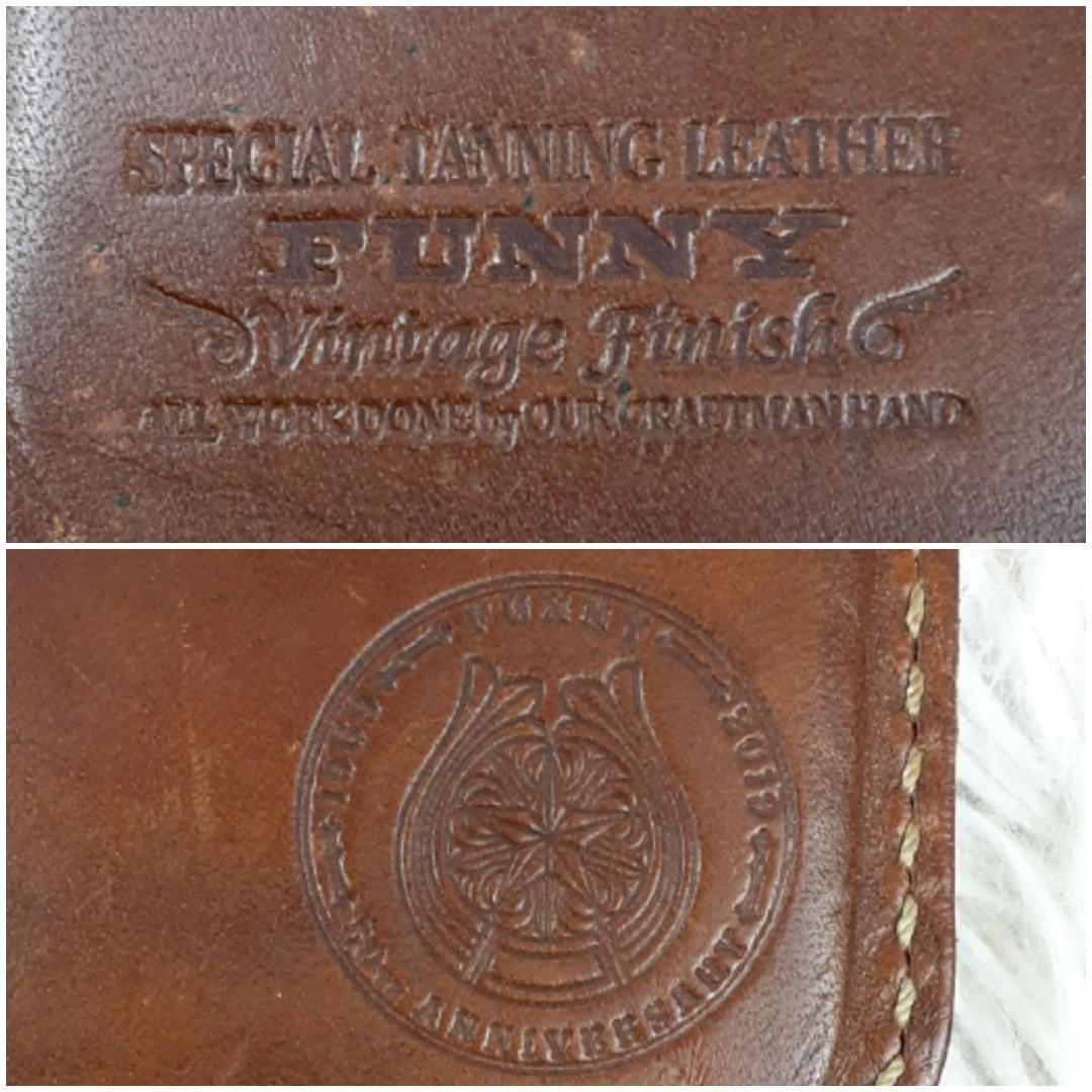 未使用級極美品◎Funny ファニー 長財布 ロングウォレット ブラウン 本革