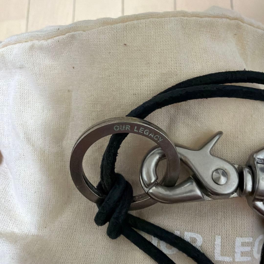 OUR LEGACY ブラックレザー ネックレス