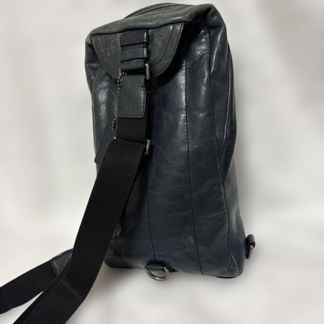 COACH コーチ　ボディバッグ ショルダーバッグ レザー　斜め掛け　メンズ