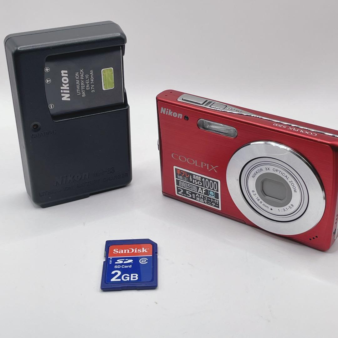 動作品✨Nikon COOLPIX S200 チャージャーSDカード付き