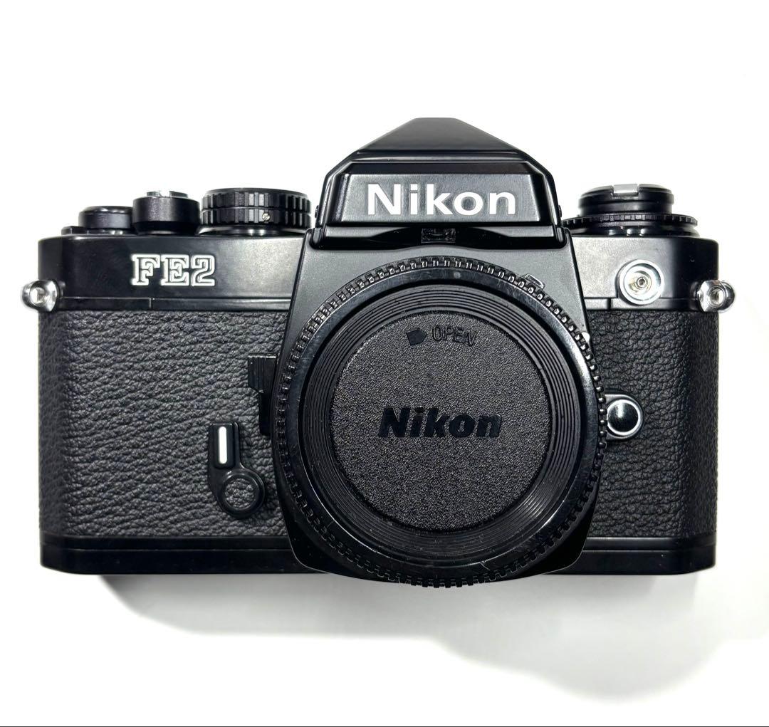 【モルト交換済】Nikon FE2 ブラック フィルム一眼レフカメラ