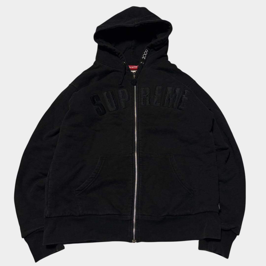 トップス 00's SUPREME Arc Logo Thermal Zip Up
