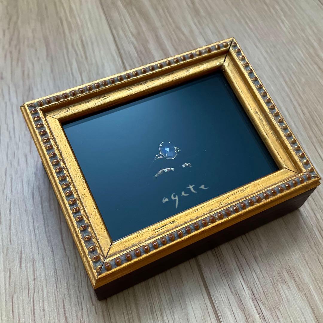 agete アガット　アイオライト　ダイヤモンド　K10 限定　リング　13号