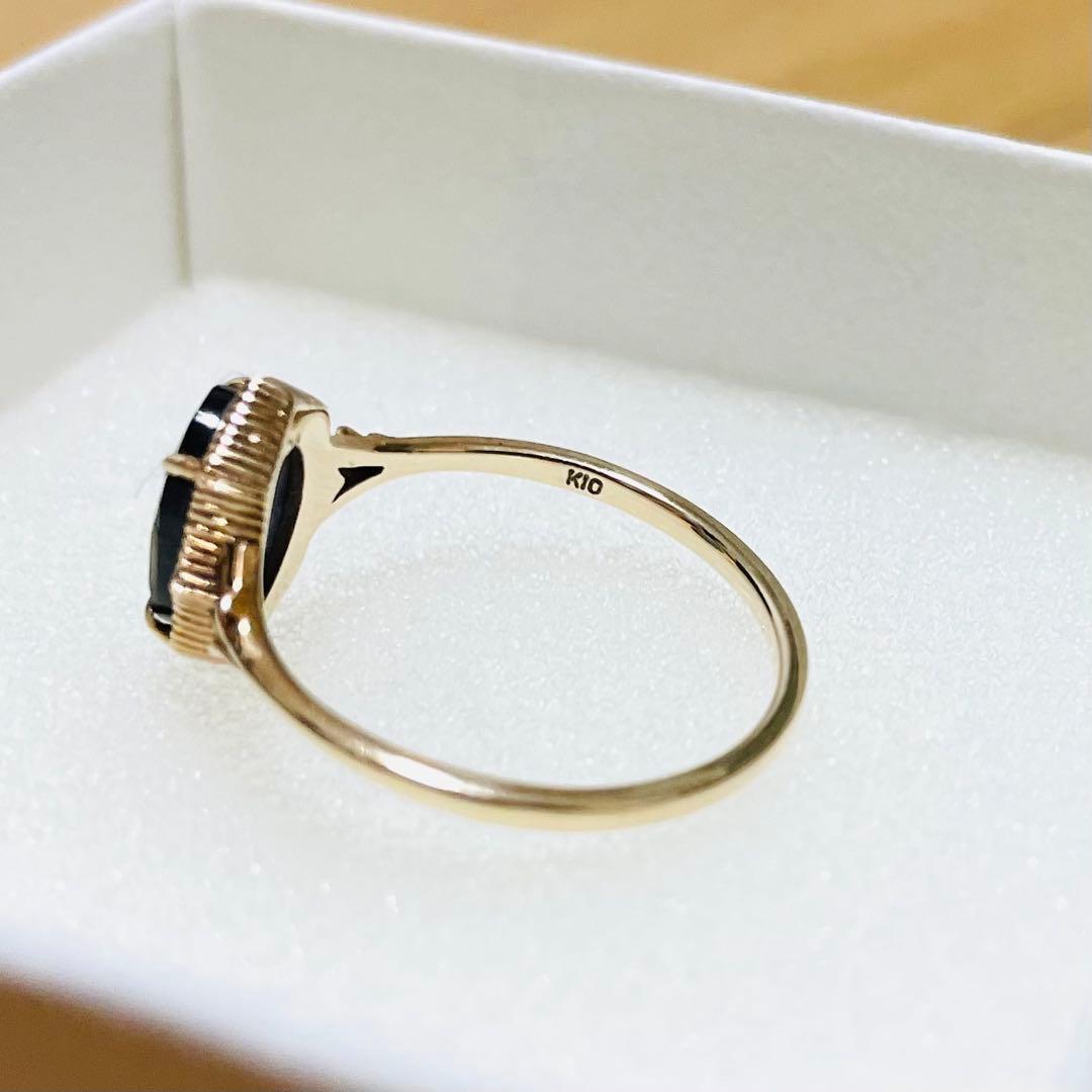 agete アガット　アイオライト　ダイヤモンド　K10 限定　リング　13号