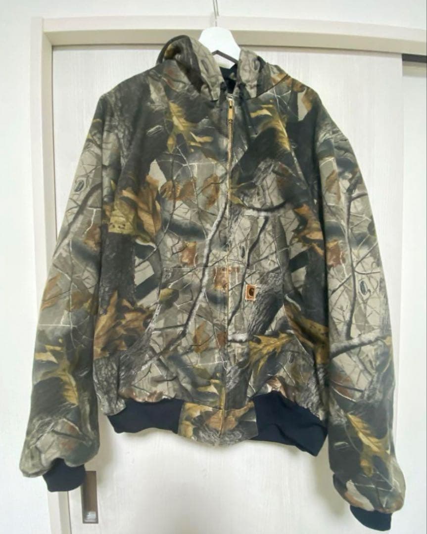 【超希少】【美品】carhartt カーハート　アクティブパーカー　リアルツリー