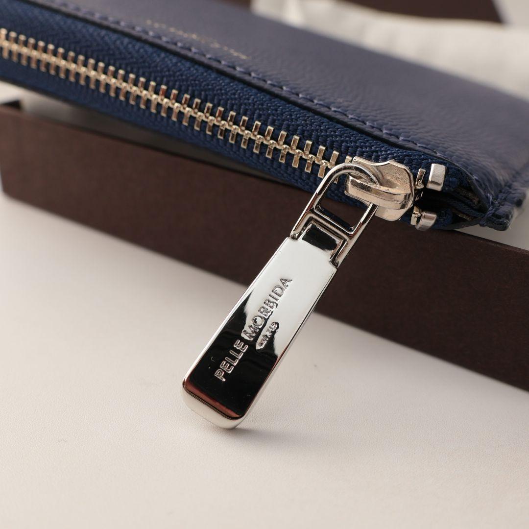 未使用 ペッレモルビダ PELLE MORBIDA 小銭入れ ケース 青