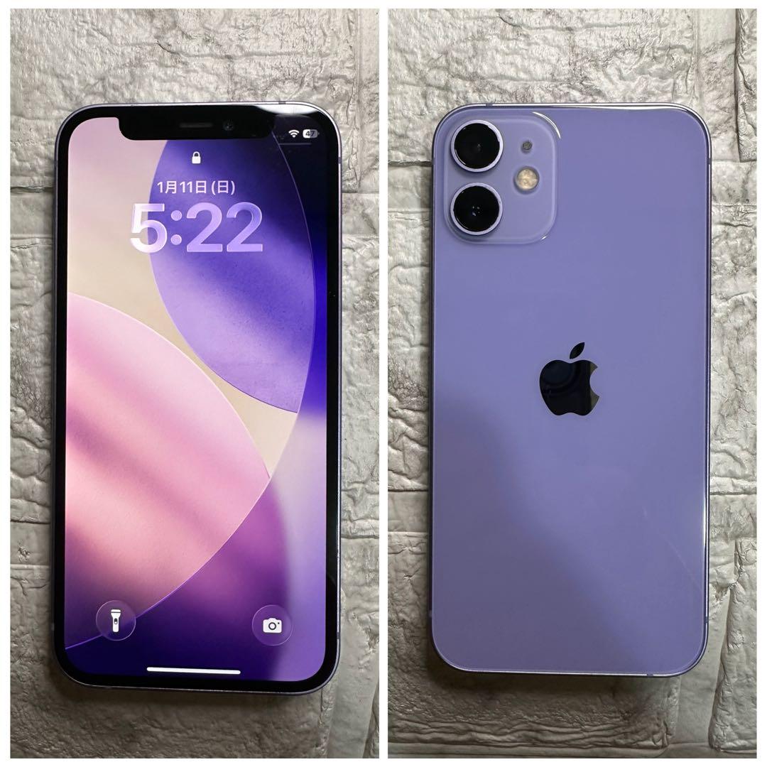02 iPhone 12mini 128GB 純正BMS新品バッテリー結構綺麗