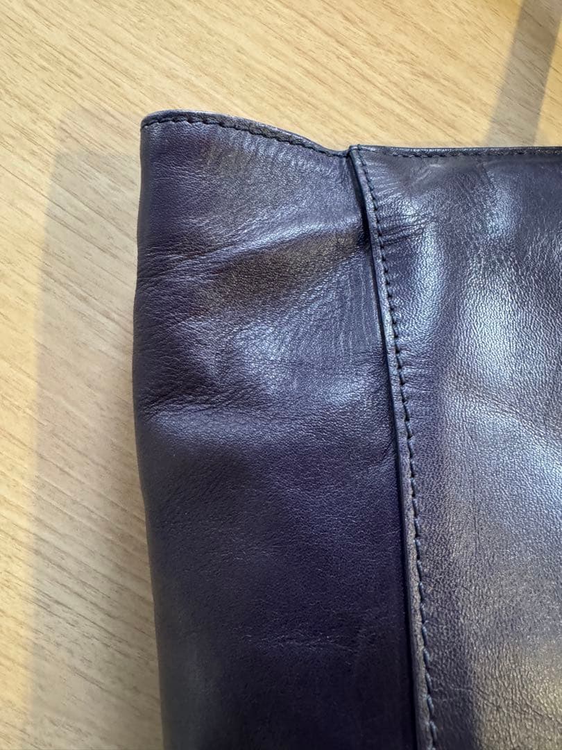 マザーハウス アンティーク ボックストートバッグ ネイビー